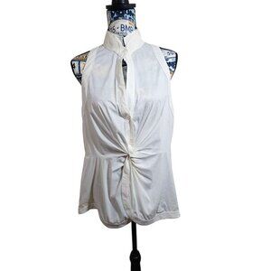 BCBGMaxAzria Tuxedo Halter Tank Top Collar Large